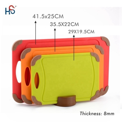 작은 크기 29x19.5cm 지속 가능한 부엌 절단판 청소가 쉽고 플라스틱