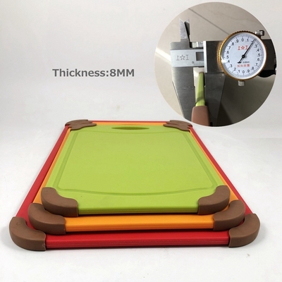 작은 크기 29x19.5cm 지속 가능한 부엌 절단판 청소가 쉽고 플라스틱