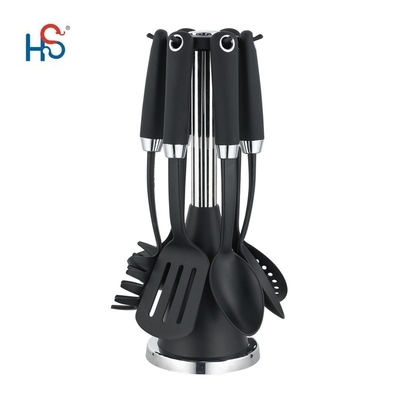 7pcs 부엌 도구 세트 나일론 중국 요리 도구 도구 사용자 정의 색상