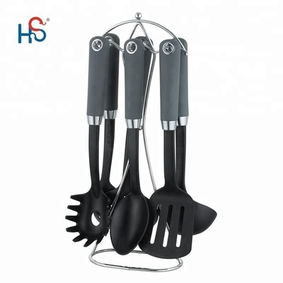 7pcs 부엌 도구 세트 나일론 중국 요리 도구 도구 사용자 정의 색상