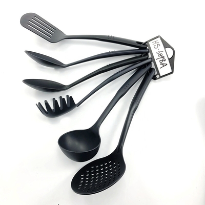6pcs 나일론 부엌 도구 세트 샐러드 스푼 생산 및 녹색 부엌 테이블 도구