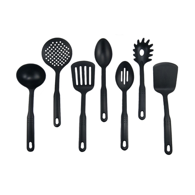 6pcs 나일론 부엌 도구 세트 샐러드 스푼 생산 및 녹색 부엌 테이블 도구